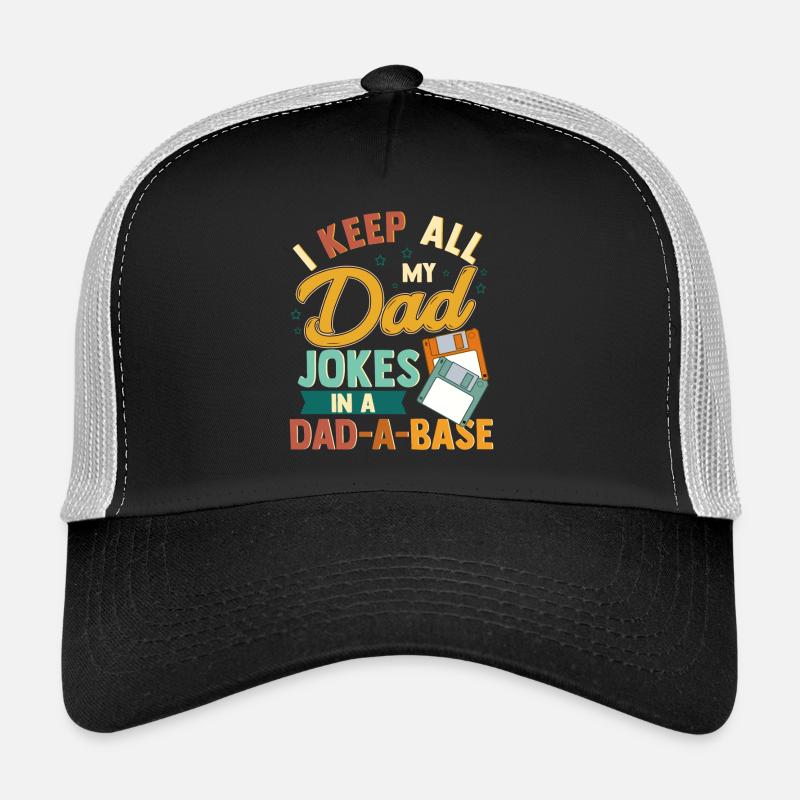 Dad Joke Dad-A-Base T-shirt graphique Casquette trucker 