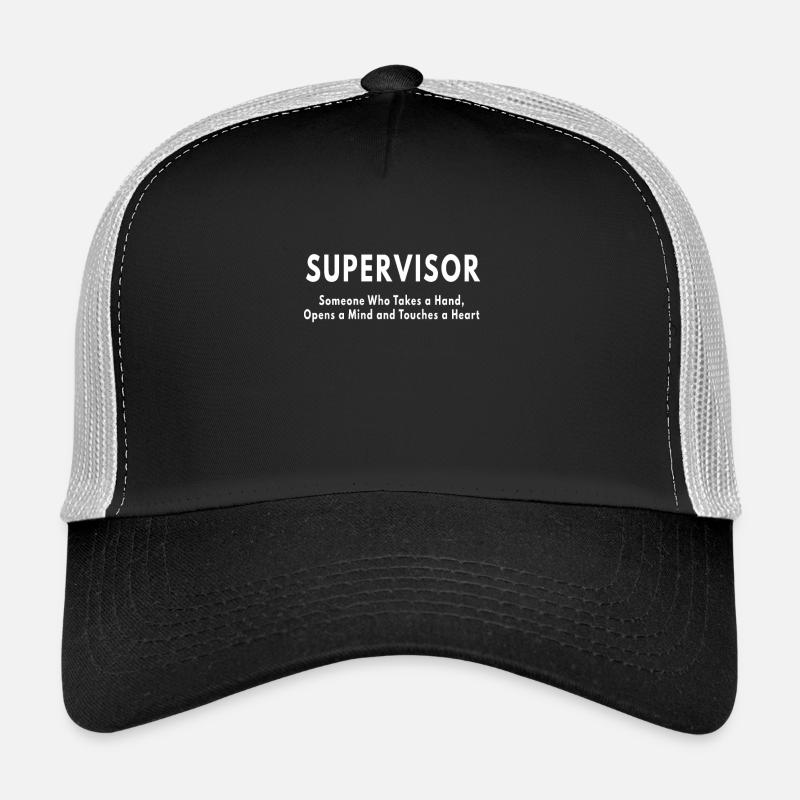 Definition des Supervisors - Trucker Cap - Schwarz/Steingrau