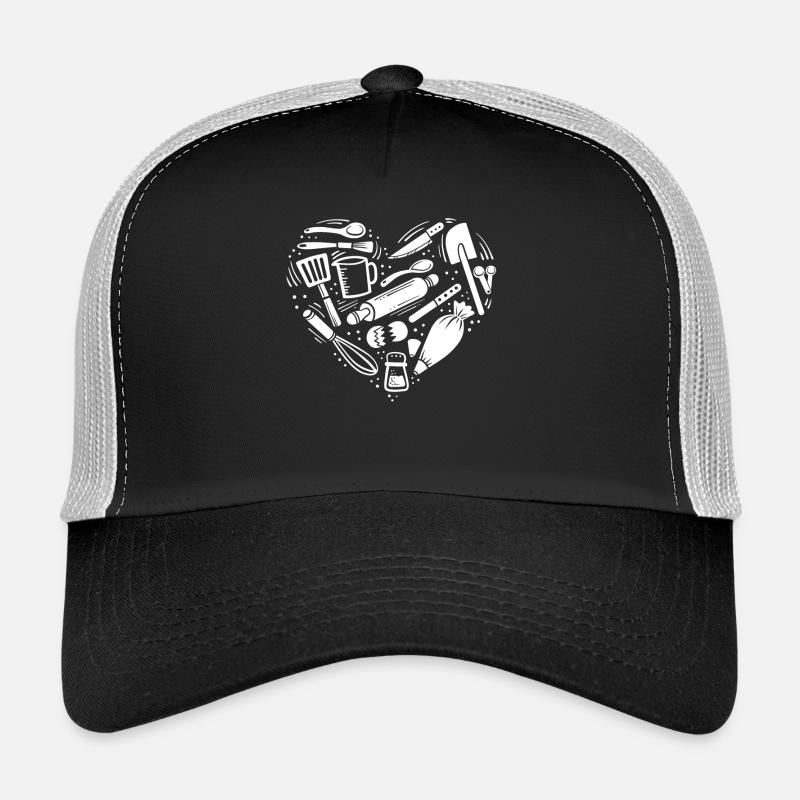 Backen Backutensilien - Trucker Cap - Schwarz/Steingrau
