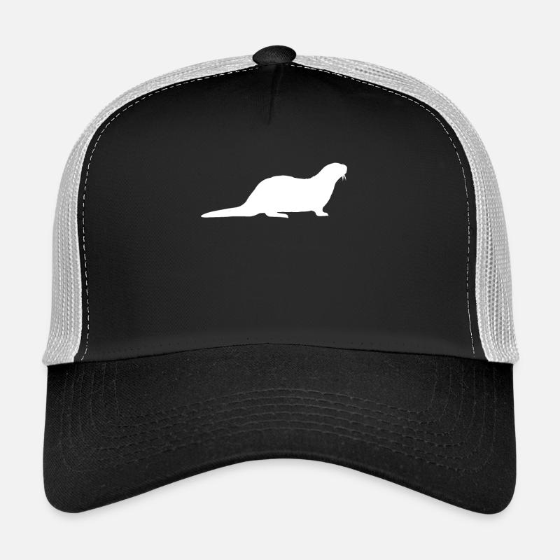 Otter - Trucker Cap - Schwarz/Steingrau