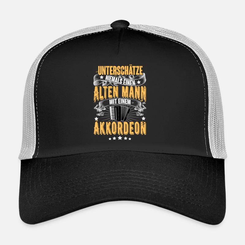 Akkordeon - Trucker Cap - Schwarz/Steingrau