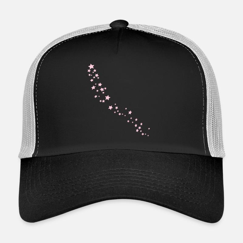 Étoile Rose - Casquette trucker  - noir/gris pierre