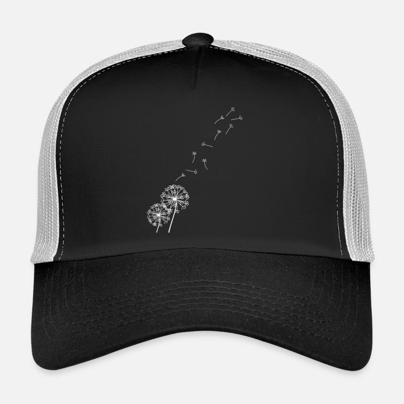 Löwenzahn Pusteblume - Trucker Cap - Schwarz/Steingrau