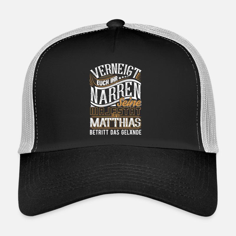 Matthias - Trucker Cap - Schwarz/Steingrau