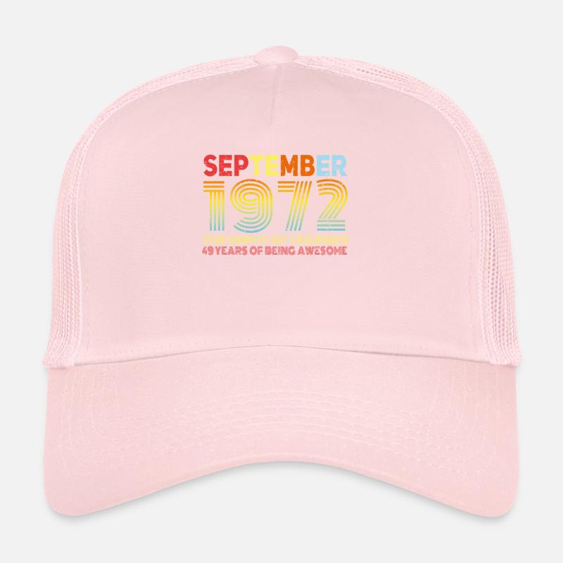 September 1972 Vintage Geschenkidee Trucker Cap