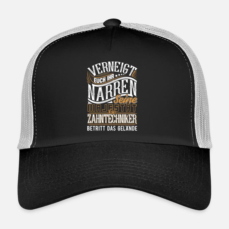 Zahntechniker - Trucker Cap - Schwarz/Steingrau