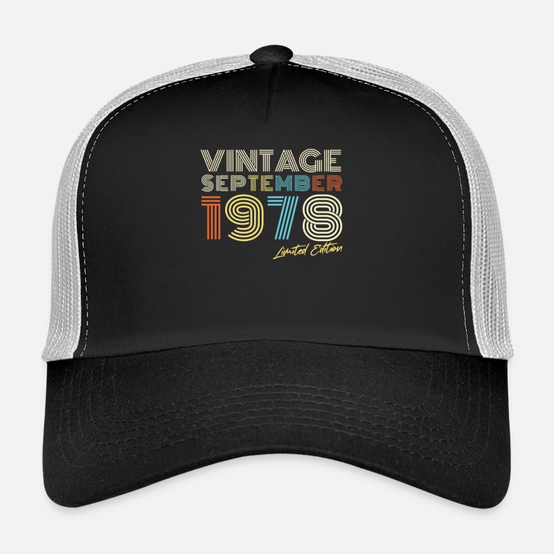 Vintage En Septembre 1978 Idée cadeau Casquette trucker 