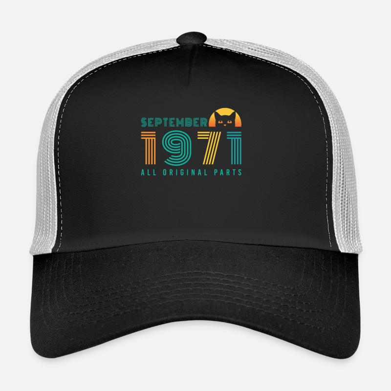 September 1971 Cats Vintage Geschenidee Trucker Cap