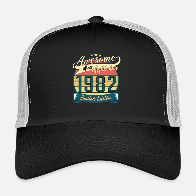 1982 in September Vintage Gift Trucker Cap