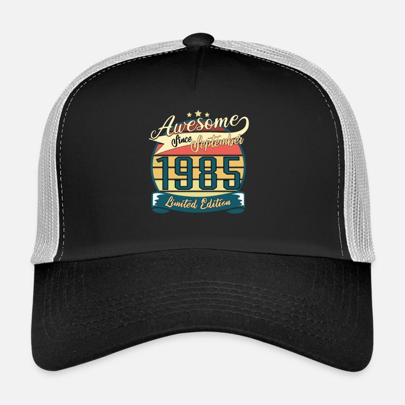 1985 in September Vintage Gift Trucker Cap