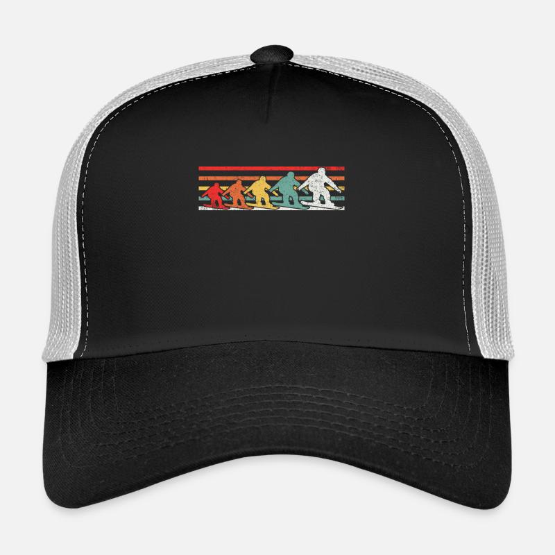 Snowboarder Snowboard - Trucker Cap - Schwarz/Steingrau