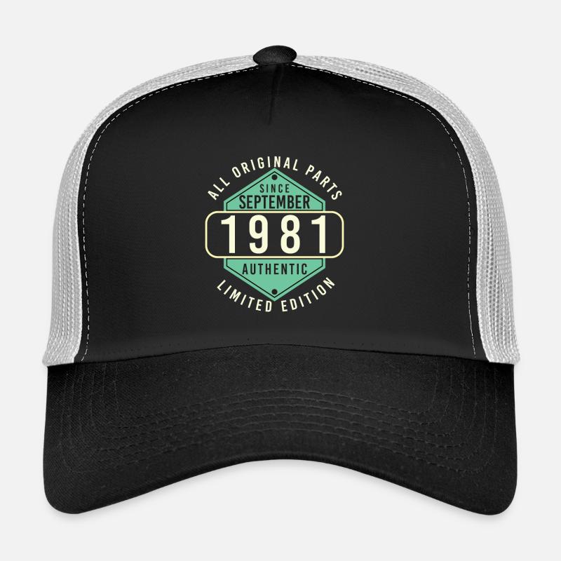 1981 In September Retro Gift Trucker Cap