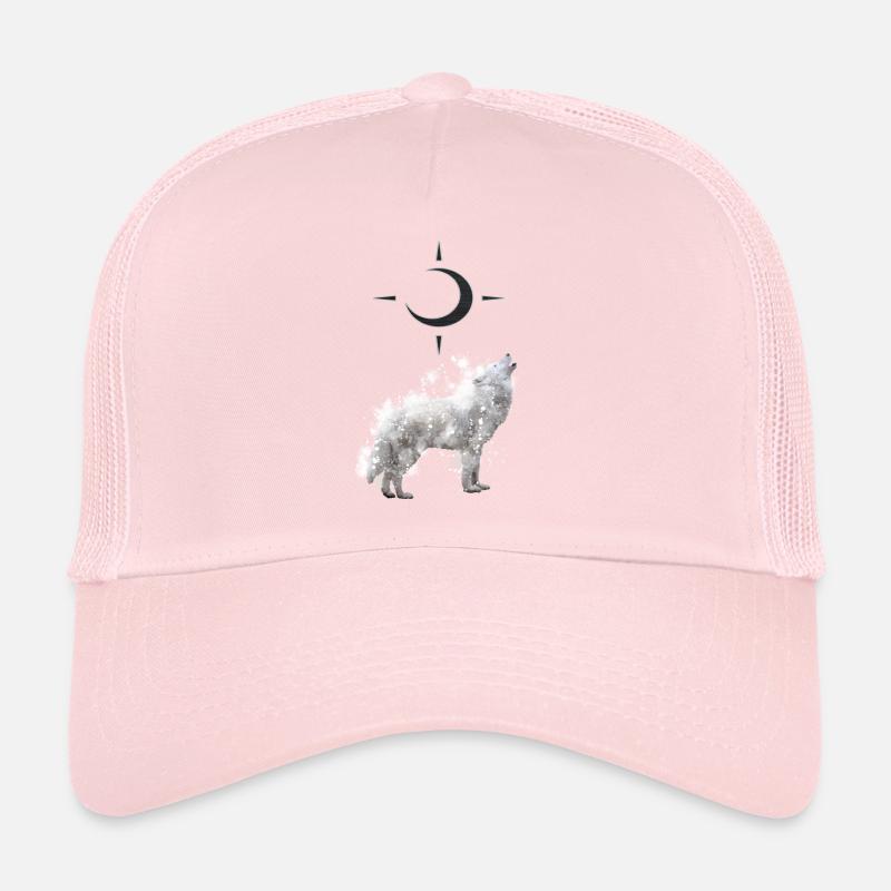 Wolf's Art with Crescent Trucker Cap