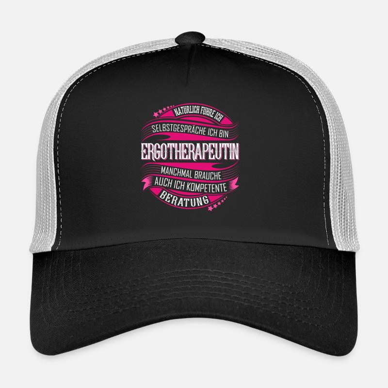 Ergotherapeutin - Trucker Cap - Schwarz/Steingrau