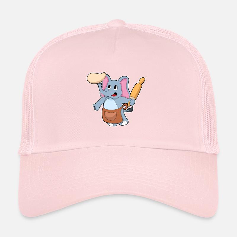 Elefant Bäcker Nudelholz Backen Trucker Cap