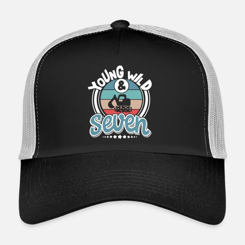 Pelles 7 ans d’anniversaire d’enfant Casquette trucker 