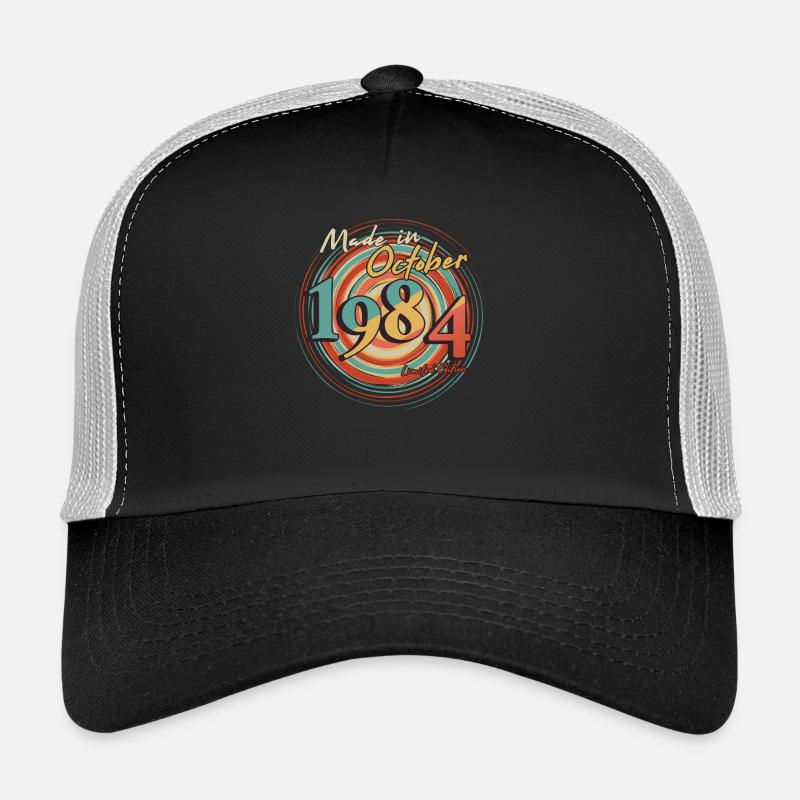 Né octobre 1984 Limité Rétro Casquette trucker 