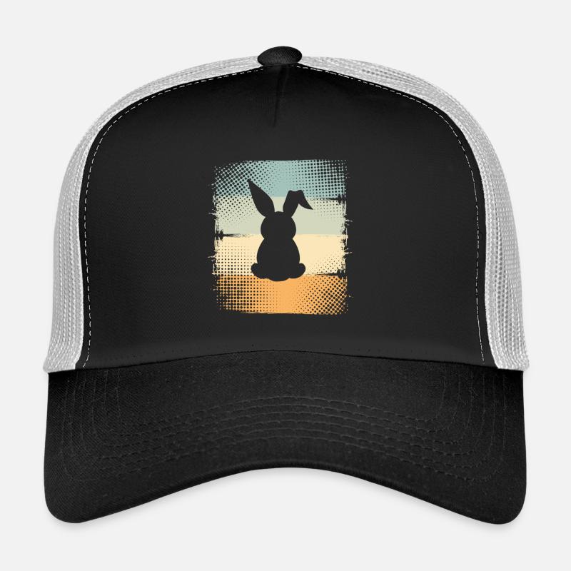 Kaninchen - Trucker Cap - Schwarz/Steingrau