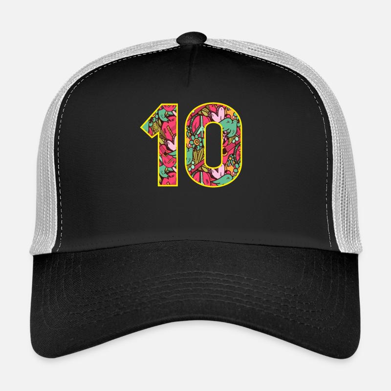 Numéro 10 - Casquette trucker  - noir/gris pierre