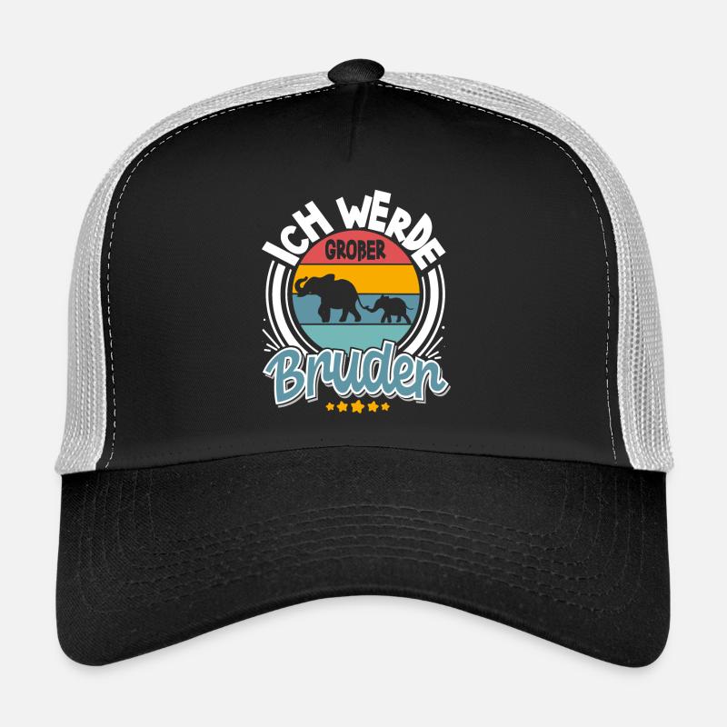 Ich Werde Großer Bruder - Trucker Cap - Schwarz/Steingrau