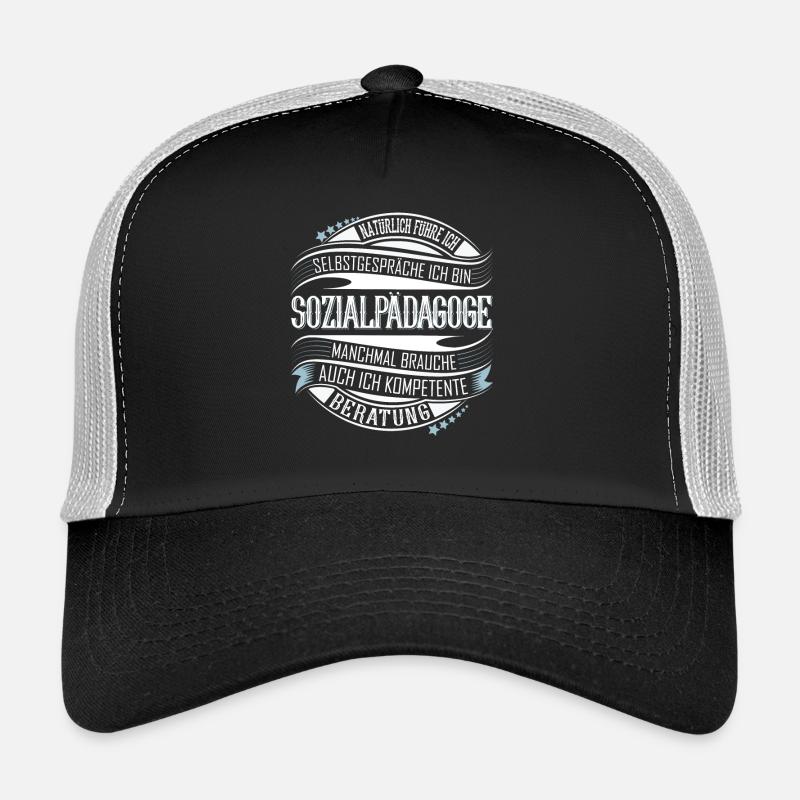 Sozialpädagoge - Trucker Cap - Schwarz/Steingrau