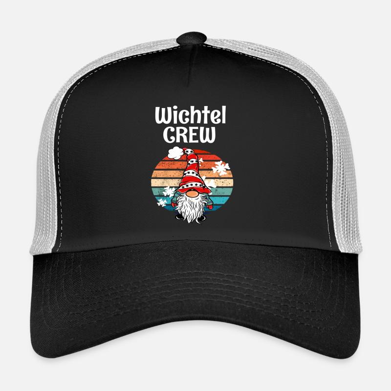 Elves Crew Christmas Gnome Trucker Cap