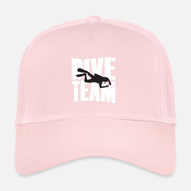Dive Team Diver Silhouette Trucker Cap