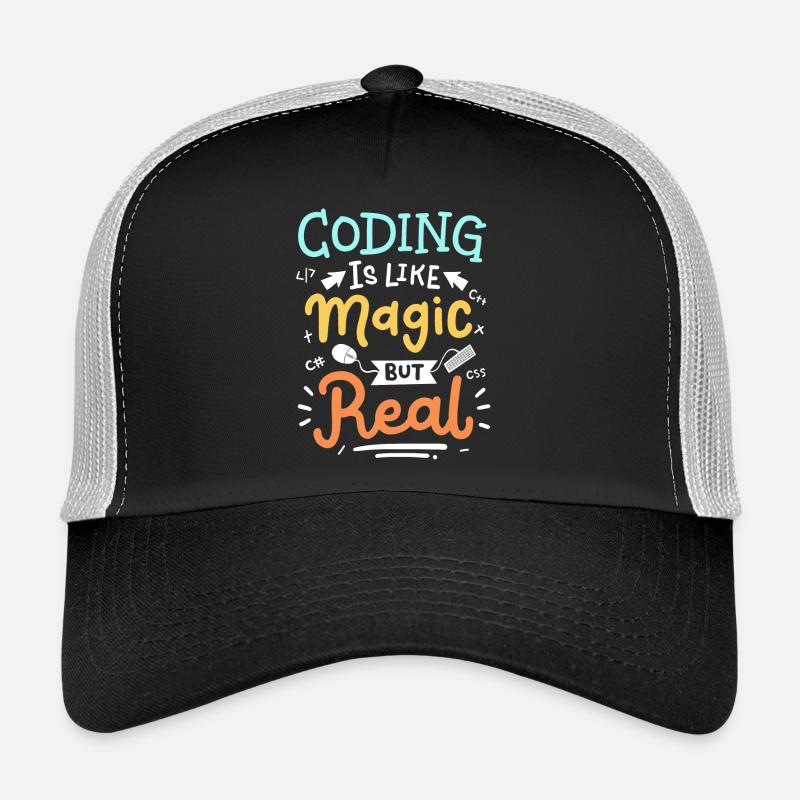 Codierung Programmierung - Trucker Cap - Schwarz/Steingrau