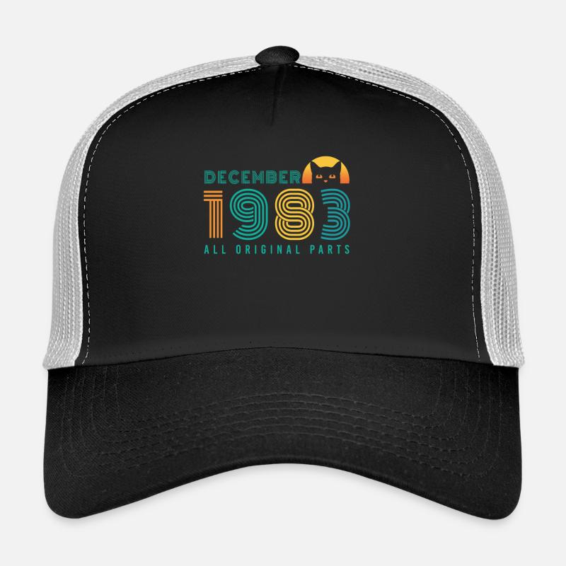 Né en décembre 1983 chat Casquette trucker 