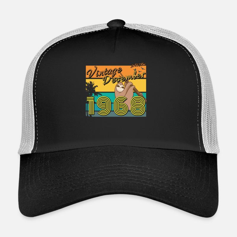 1968 En décembre Vintage Sloth Casquette trucker 