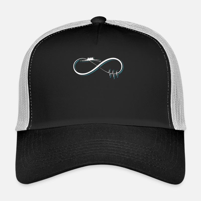 Rudern Geschenk / Design - Trucker Cap - Schwarz/Steingrau