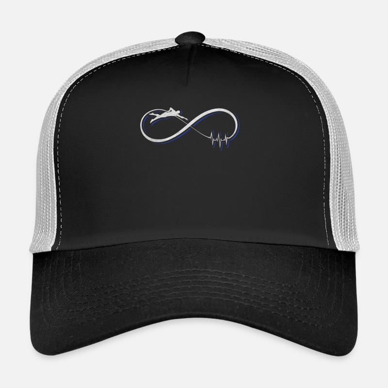 Schwimmen Geschenk / Design - Trucker Cap - Schwarz/Steingrau