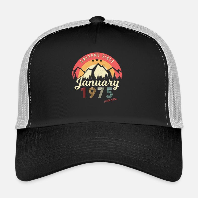 Limited Retro January 1975 Mountains Trucker Cap