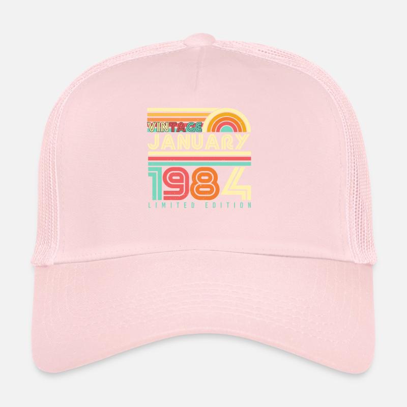 Né janvier 1984 Vintage Casquette trucker 