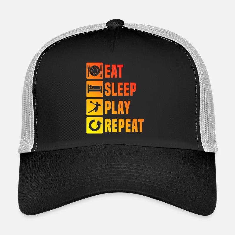 Handball Kinder Eat Sleep Handball Repeat Trucker Cap