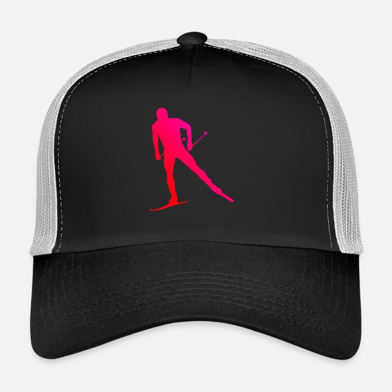 Langlauf Klassisch Herren Langlauf Damen Langlauf - Trucker Cap - Schwarz/Steingrau