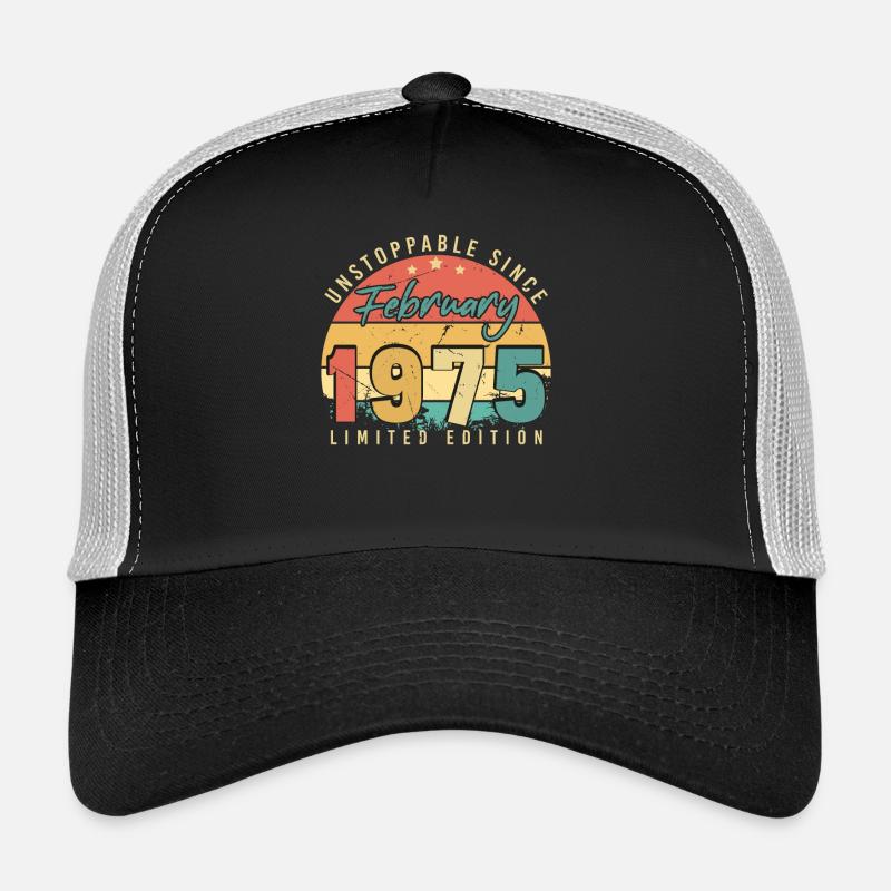 Février 1975 Unstoppable Retro Casquette trucker 