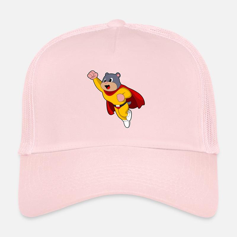 Maulwurf Superheld Umhang Trucker Cap