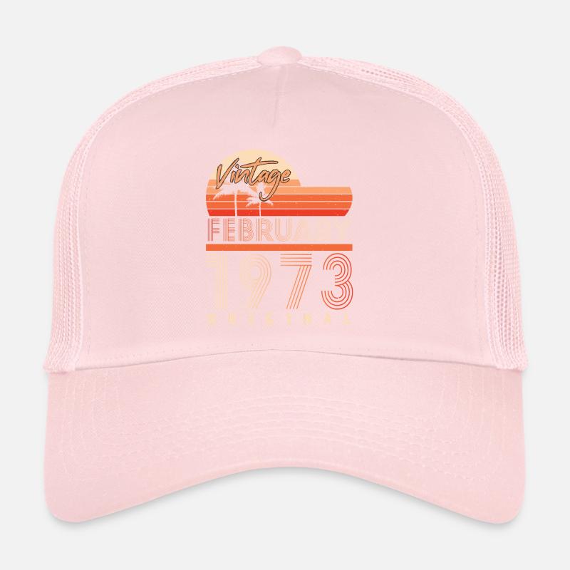 Februar 1973 Vintage Palmen Trucker Cap