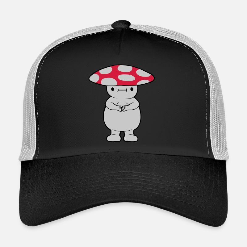Dicker süßer Pilz - Trucker Cap - Schwarz/Steingrau