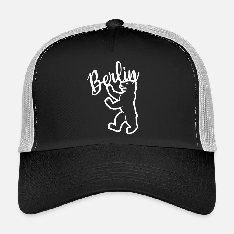 Berlin Bear - Trucker Cap - black/stone grey