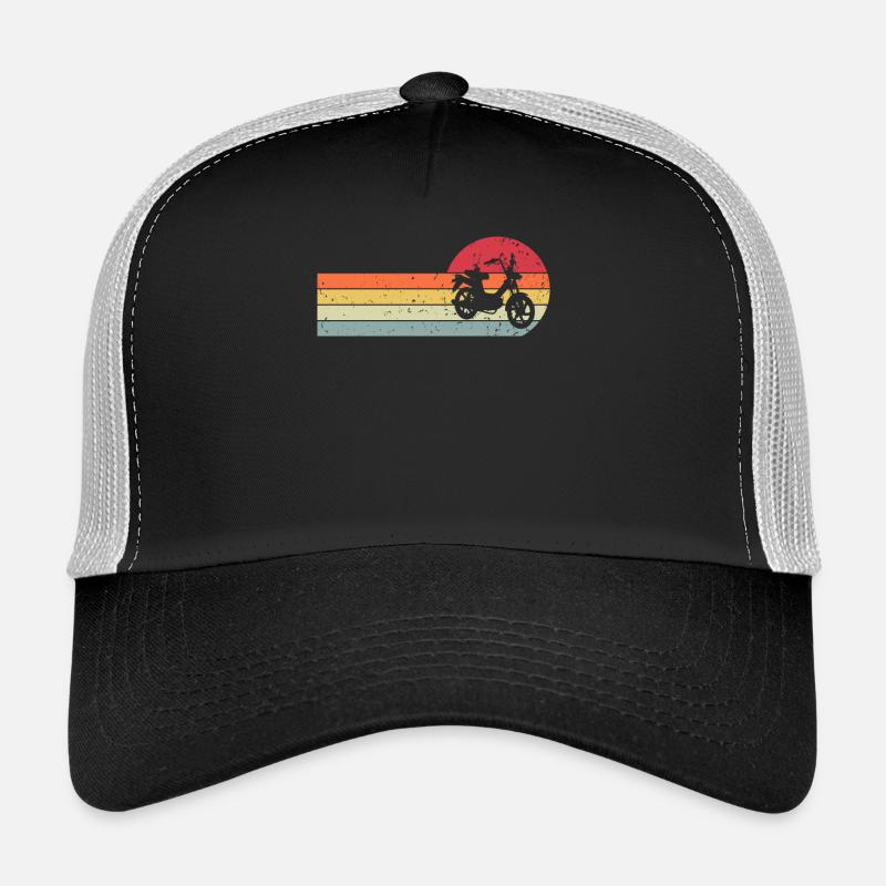 Mofa Retro Vintage - Trucker Cap - Schwarz/Steingrau