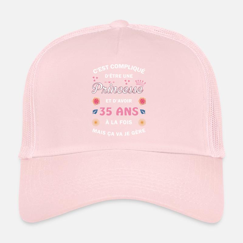 Cadeau 35 ans Princesse 35e Anniversaire Humour Casquette trucker 