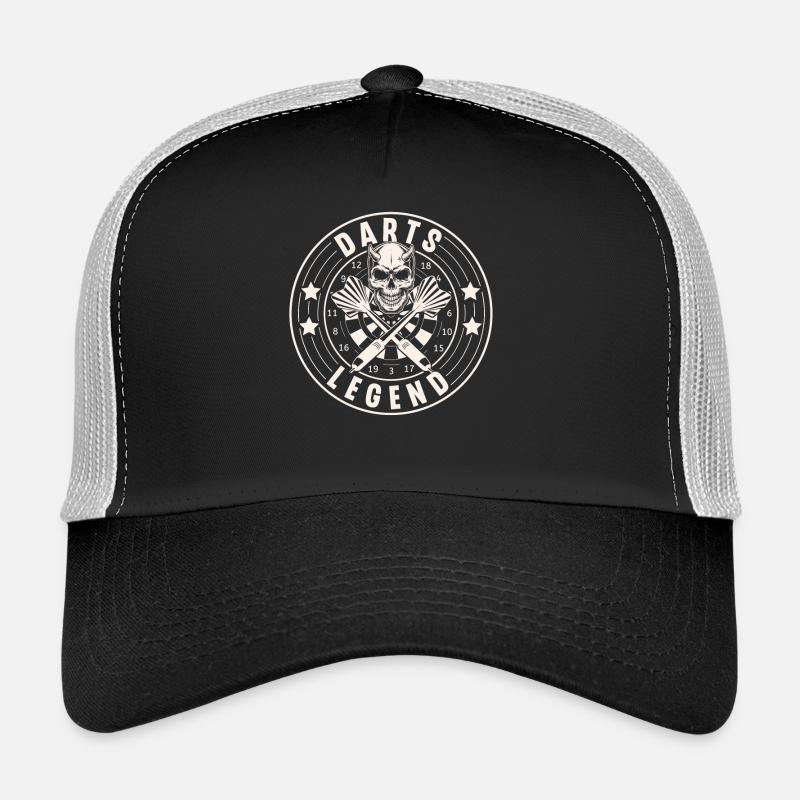 Fléchettes Fléchettes Fléchettes Joueurs de fléchettes - Casquette trucker - noir/gris pierre
