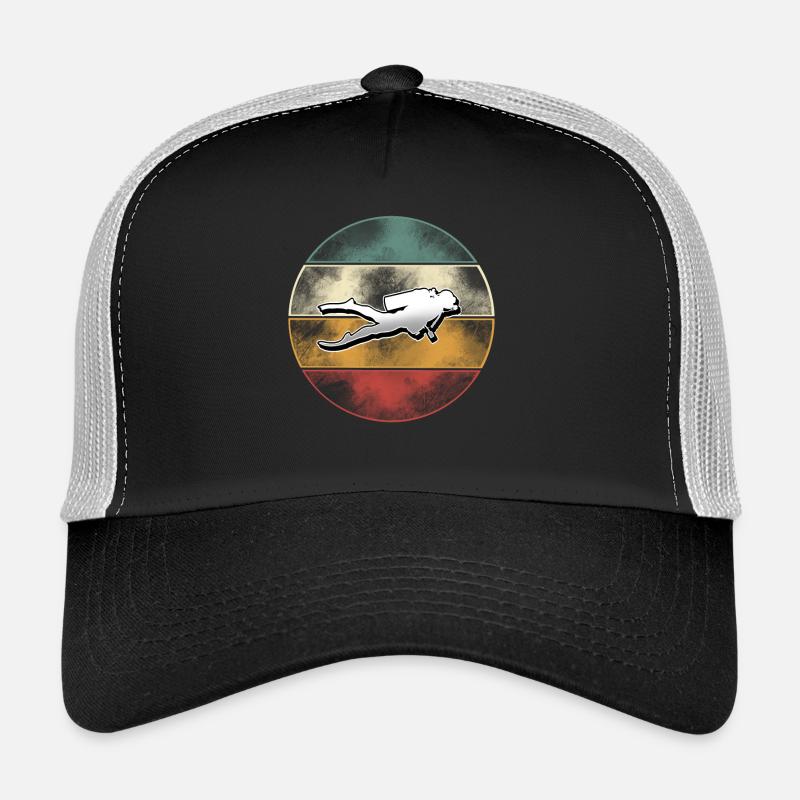 Taucher Tauchen - Trucker Cap - Schwarz/Steingrau