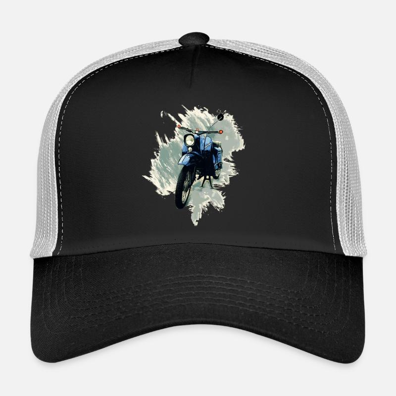 Simson Schwalbe - Trucker Cap - Schwarz/Steingrau