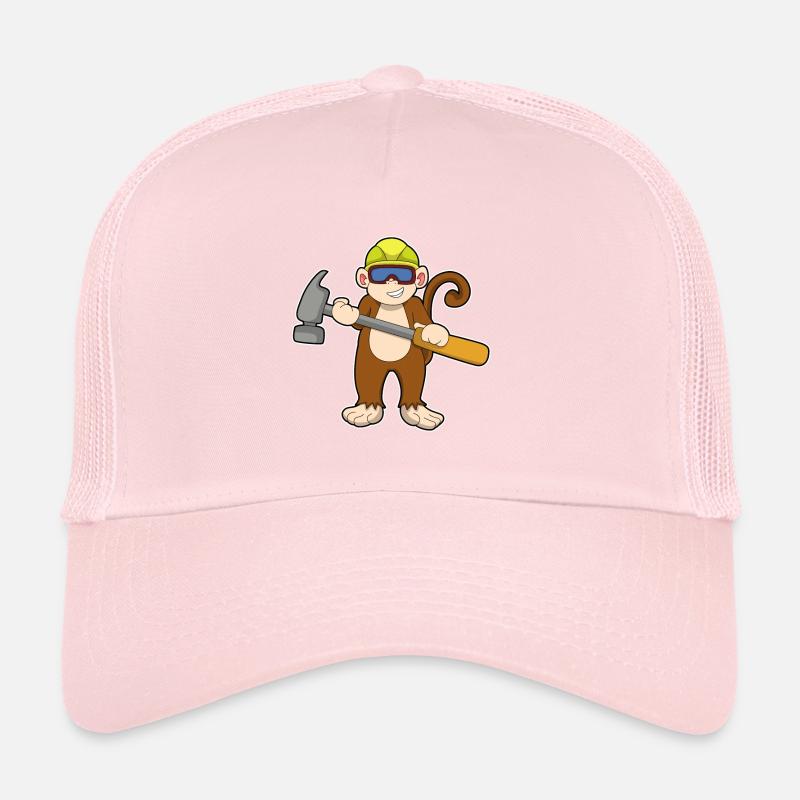 Singe en artisan avec un marteau Casquette trucker 
