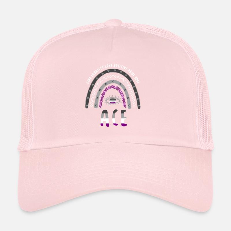 Boho Rainbow Ace Pride Casquette trucker 