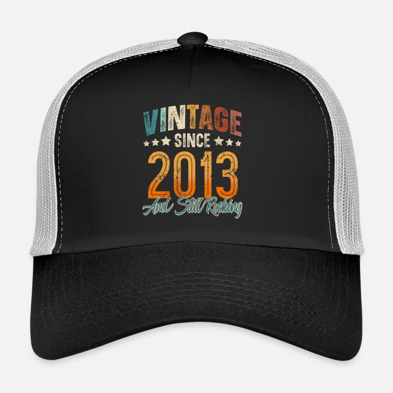 2013 Année de naissance Anniversaire Année de construction Millésime Casquette trucker 