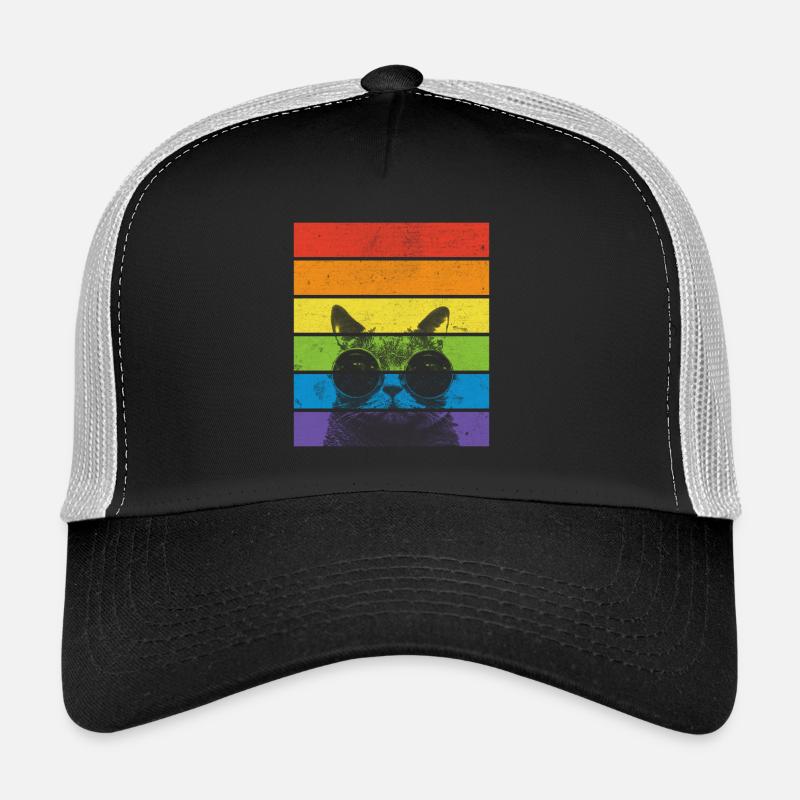 Pride Cat | Regenbogen | Katzenliebhaber Trucker Cap